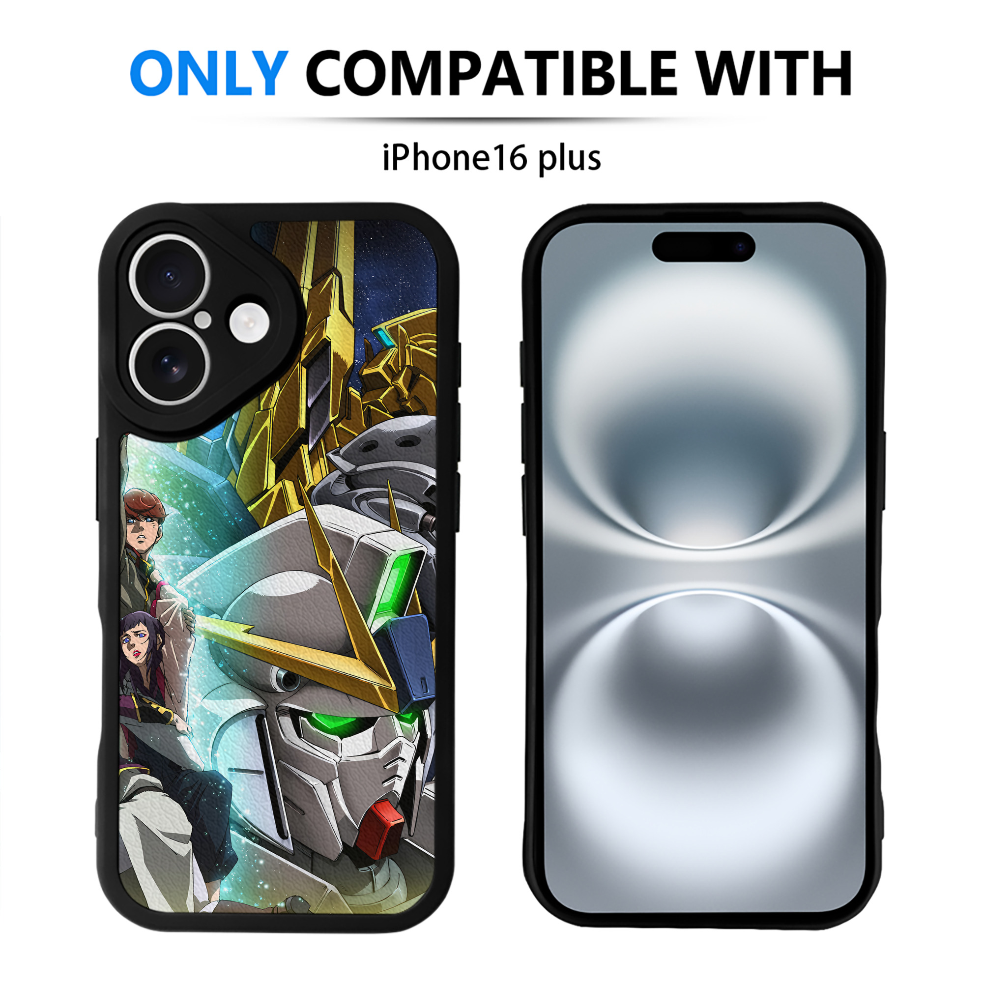 （画像用） 機動戦士ガンダム Mobile Suit Gundam 【iPhone 16シリーズ対応】シリコンスマホケース（レザー調） 材質：シリコン